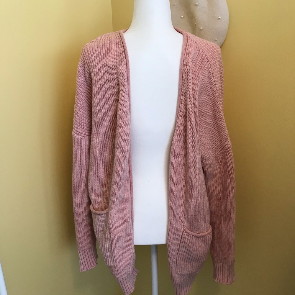 Oversized pink sweater!